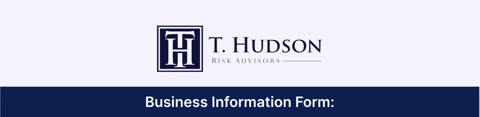 THD Risk Form header